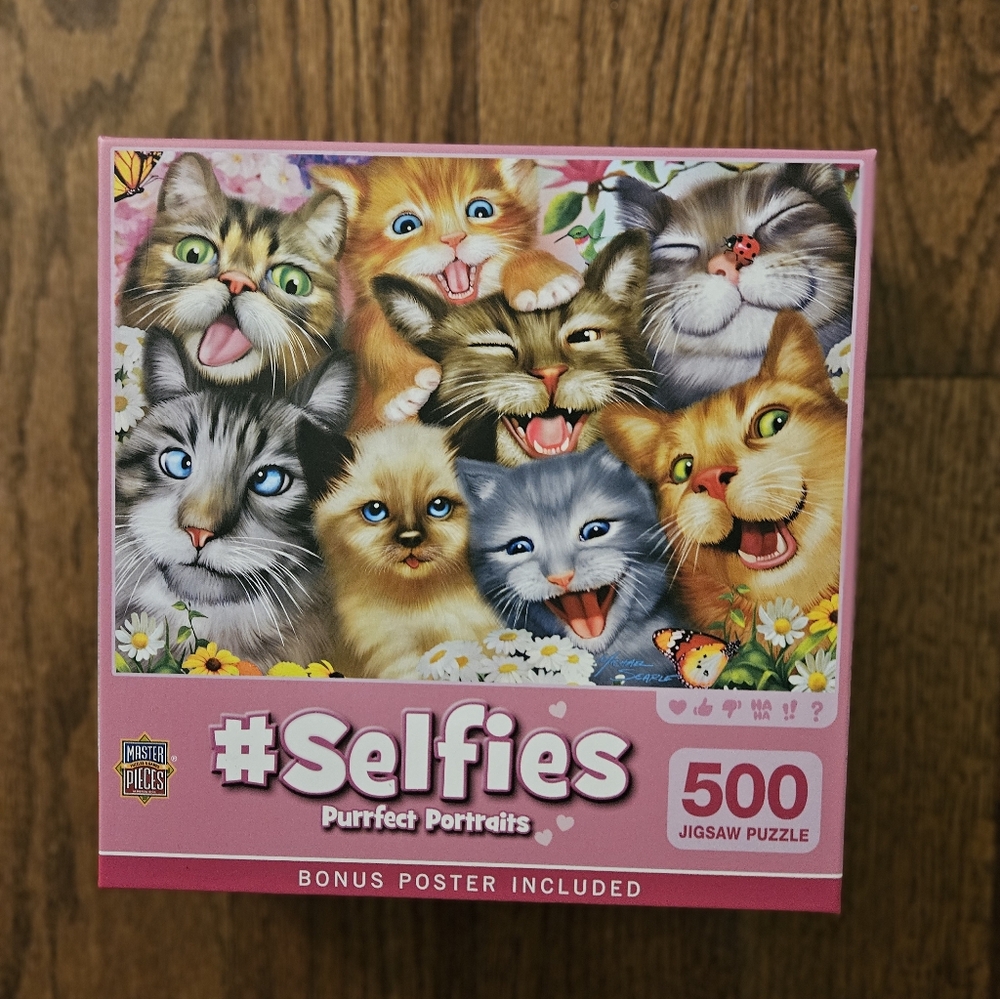 #Selfies Purrfect Portraits 500-Piece Puzzle